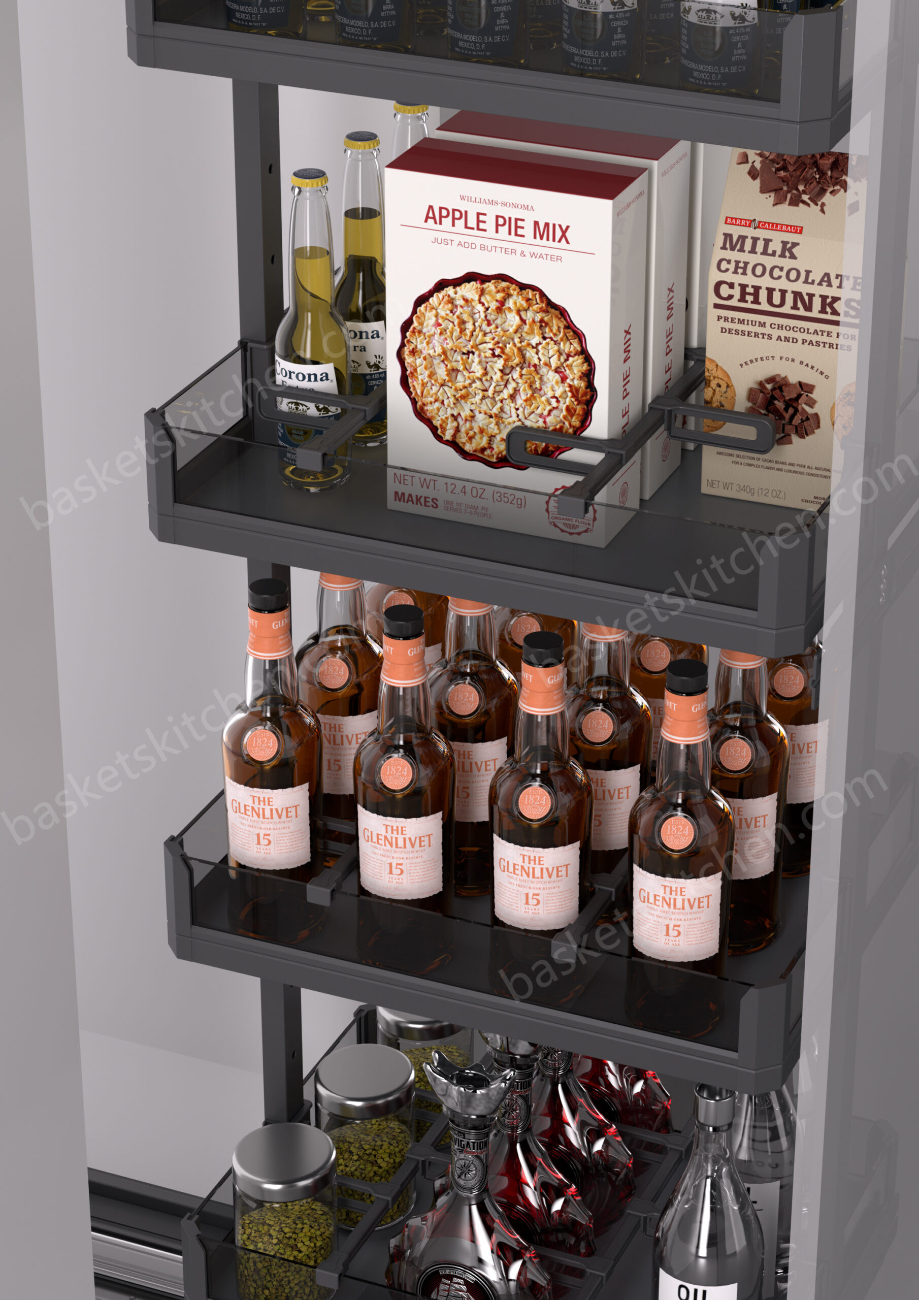 pantry basket pull out
