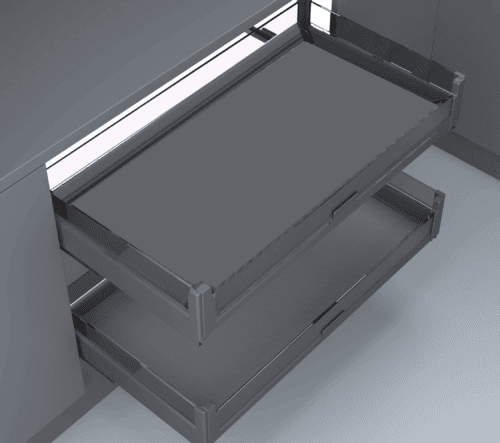 Pull Out Pot & Pan Basket – Aluminum