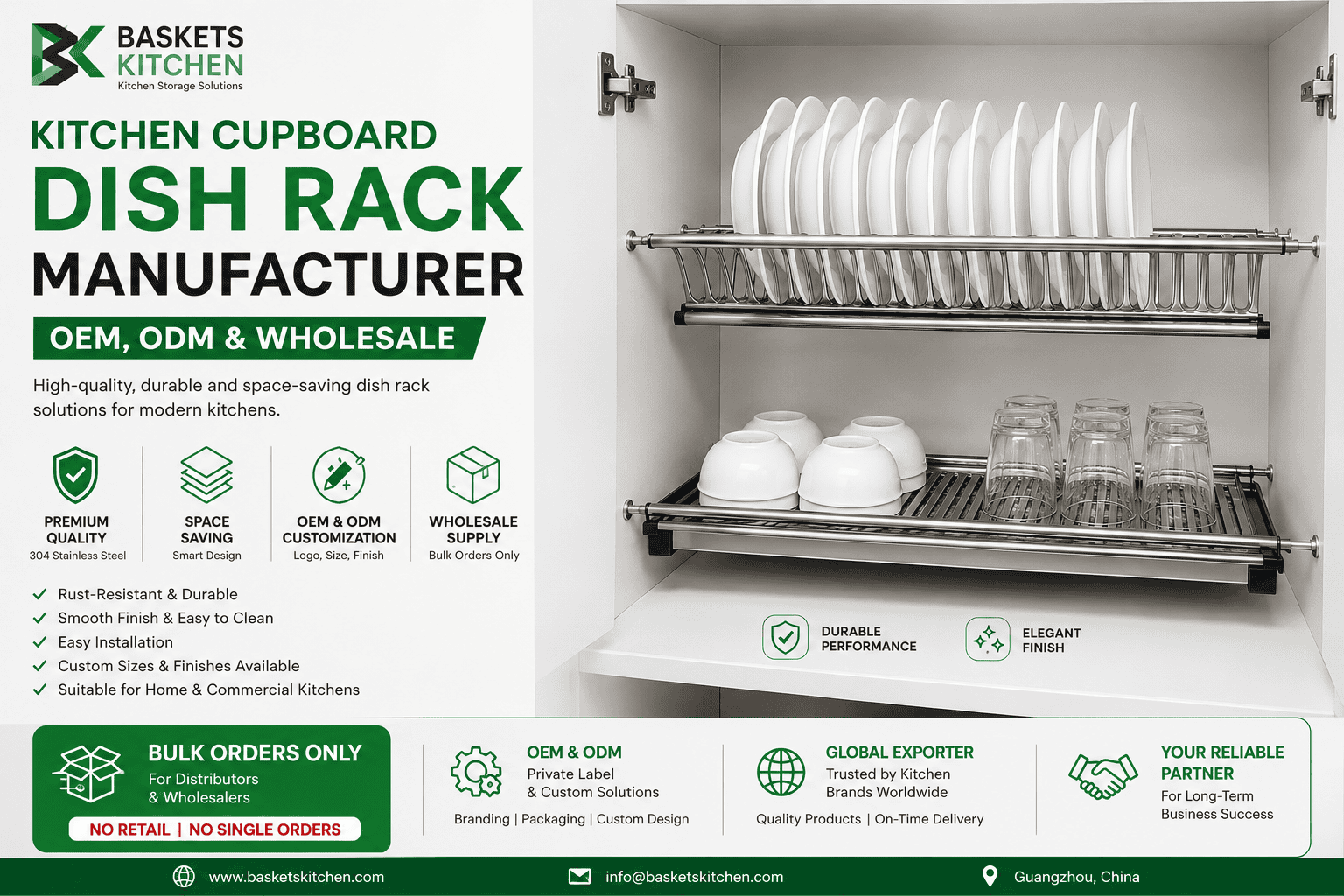 Kitchen Cupboard Dish Rack Manufacturer – OEM, ODM & Wholesale