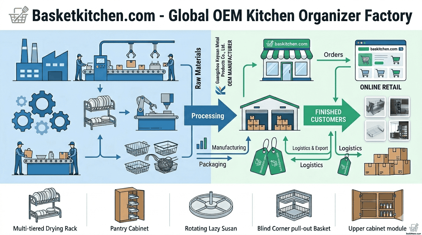 Global OEM Kitchen Organizer Factory