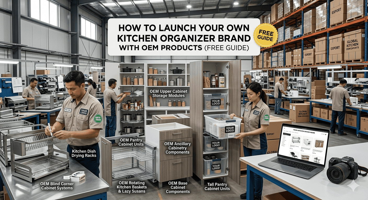 How to Launch Your Own Kitchen Organizer Brand with OEM Products (Free Guide)