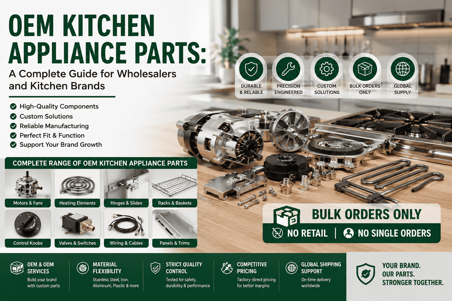 OEM Kitchen Appliance Parts: A Complete Guide for Wholesalers and Kitchen Brands